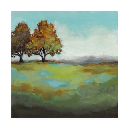 Christina Long 'Turning Leaves I' Canvas Art,18x18